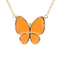 Butterflies necklace yellow gold 