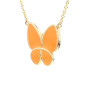 Butterflies necklace yellow gold 