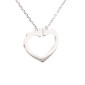 Diamond heart white gold