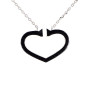 Diamond heart white gold