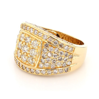 Mens ring Yellow gold
