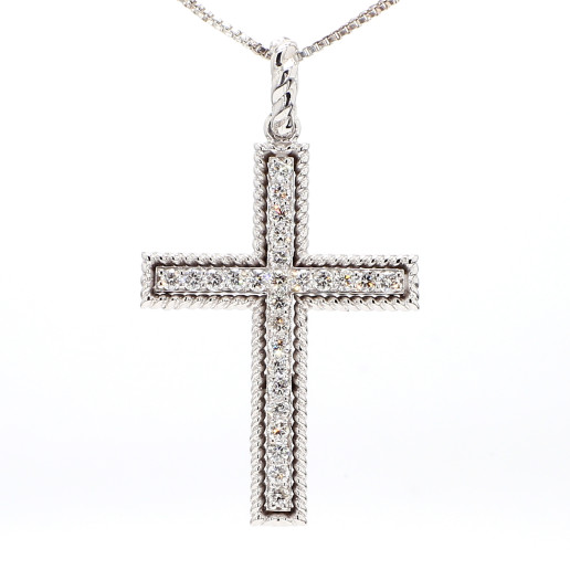 Whith gold cross Whith gold cross