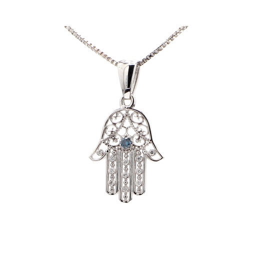 White gold hamsa White gold hamsa