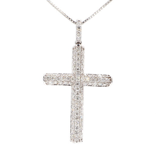 White gold cross White gold cross