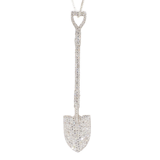 Full pave diamonds shovel