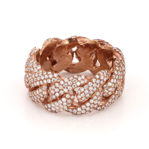 Rose gold cuban ring Rose gold cuban ring