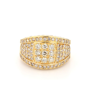 Mens ring yellow gold 