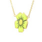 Pave flowers necklaces Pave flowers necklaces