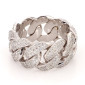 White gold cuban ring White gold cuban ring