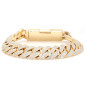Yellow gold cuban braslet