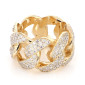 Yellow  gold cuban ring