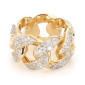 Yellow  gold cuban ring