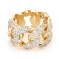 Yellow  gold cuban ring