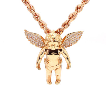 Angel pendants  rose gold