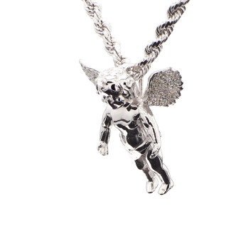 Angel pendants white gold