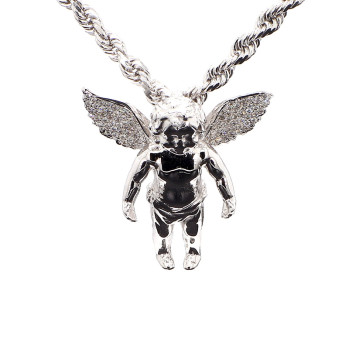 Angel pendants white gold