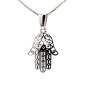 White gold hamsa White gold hamsa